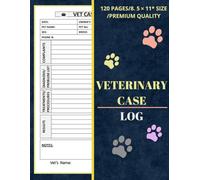 Veterinary Case Log: Log For Veterinarians, Veterinary Patient Organizer ,Vet Techs & Students | Vet Record Case Report Notebook | Veterinary ... Medical Case Tracker | 8.5'x11' Inch