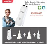 Veterinary Color Doppler 3 in 1 Probe convex linear Wireless ultrasound scanner