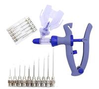 Veterinary Continuous Dosing Device 1 Pc 1/2/5ml Poultry Automatic Syringe With Needles Veterinary Continuous Injector Vaccine Injection With Scale(2 ml a)