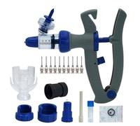 Veterinary Continuous Dosing Device 1ml/2ml /5ml Automatic Veterinary Continuous Syringe Animal Injection Adjustable Vaccine For Livestock Pig Cattle Sheep(Type1 10ml)