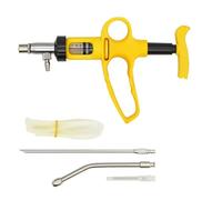 Veterinary Continuous Dosing Device 5ml/10ml Veterinary Drench Gun Animal Continuous Syringe Injector Infusion Device Pig Cattle Sheep Chicken(5ml)