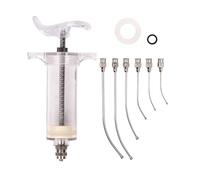 Veterinary Continuous Dosing Device 7Pcs/lot Bird Parrot Feeding Syringe Parrots With 6 Pcs Curved Gavage Tubes Tool 10/20/30/50ml(30ml syringe kit)