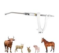 Veterinary Feeding Gun, 10ML Adjustable Dosing Device for Medicine Dispenser, Autonomous Feeding Tool for Goose, Pig, Bull, Sheep, Poultry