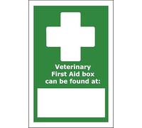 Veterinary first aid box can be found at PVC Plastic sign - 20 x 30 cm | UK-Made with Renewable Energy | Low Carbon Footprint