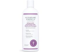 Veterinary Formula Clinical Care Antiparasitic & Antiseborrheic Medicated Dog Shampoo, 16 oz ? Paraben, Dye, Soap Free ? Hydrating and Antifungal