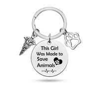 Veterinary Keyring Veterinarian Gift Vet Tech Appreciation Gift Thank You Gift for Veterinary Technician Animal Lovers Gift Veterinary Nurse Assistant Keyring Coworker Gifts Thanksgiving Day Gift
