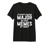 Veterinary Medicine Major By Day Memes By Night Veterinarian Premium T-Shirt