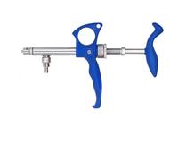 Veterinary Metal Feeding Gun 2ml Animal Continuous Syringe Veterinary Chicken Automatic Vaccine Injection Dosing Device 0.75ml/1ml/2ml