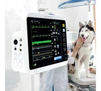 Veterinary Monitor for Pets, 12" LCD Display, Multiple Operating Modes, Low-Power Design for Dogs, Cats, and Small Animals