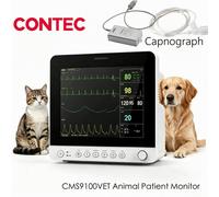 Veterinary Multi-Parameter Patient Monitor Vet Vital Signs ETCO2 Endotracheal