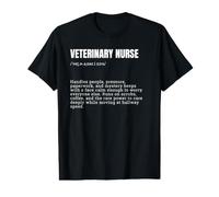 Veterinary Nurse Definition | Vet Tech Funny Quote Value Graphic T-Shirt