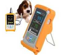Veterinary Pulse Oximeter, Animal Oxygen Monitor with Ear Tongue Sensor, SpO2/Pulse Rate Monitor, 2.8 Inch LCD Display for Cats and Dogs