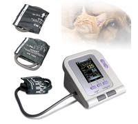 Veterinary Pulse Oximeter，Digital Veterinary Blood Pressure Monitor Dog/Cat/Pets for Home Use, Desktop Automatic Digital Blood Pressure Machine with LCD Display and 3 Sizes Cuff