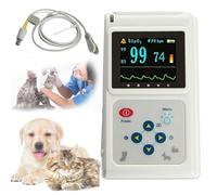 Veterinary Pulse Oximeter, Handheld Digital Animal Pulse Oximeter Equipment for Pet Dog and Cat Tongue Probe, Easy to use and Accurate Monitor