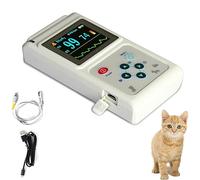 Veterinary Pulse Oximeter - Handheld Pulse Rate Monitor for Dogs, Cats, and Pets with Probe and USB Cable, Low Power Consumption