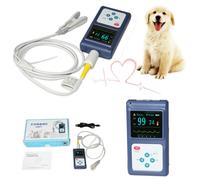 Veterinary Pulse Oximeter SPO2 Heart Rate monitor Tongue/Ear probe+USB Software