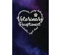 Veterinary Receptionist Gifts - a Blank Lined Journal with Heart Words, Great for Showing Your Appreciation: Purple and Blue Universe design