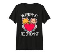 Veterinary Receptionist Medicine Vet Technician Premium T-Shirt