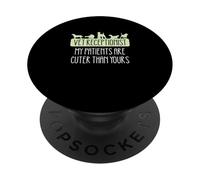 Veterinary Receptionist My Patients Are Cuter Than Yours PopSockets Adhesive PopGrip