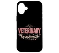 Veterinary Receptionist Retro Groovy Boho Pet Clinic Case for iPhone 16 Plus