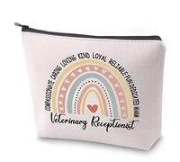 Veterinary Receptionist Survival Kit Vet Receptionist Appreciation Gift Vet Tech Week Gift Veterinarian Toiletry Bag Vet Student Pencil Case (Vet Receptionist)