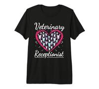 Veterinary Receptionist Veterinarian Assistant Vet Premium T-Shirt
