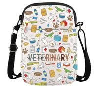 Veterinary Receptionist Zipper Pouch Veterinarian Appreciation Gift Animal Rescue Gift Vet Tech Survival Kit (Vet Receptionist CR EU)
