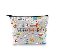 Veterinary Receptionist Zipper Pouch Veterinarian Appreciation Gift Animal Rescue Gift Vet Tech Survival Kit (Vet Receptionist EU)