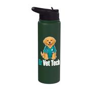 Veterinary Technician Animal Clinic Emergency Vet Tech Stainless Steel Insulated Water Bottle