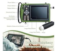 Veterinary Ultrasound Scanner Kit, Portable Pregnancy Diagnostic ultrasound scanner machine with 3.5 Mhz Convex Probe for Sheep and Pig Estimate The Number Of Fetuses(Convex Array Probe)