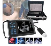 Veterinary Ultrasound Scanner Kit with Aluminum Case, 5.6-inch LED Display, Multiple Display Modes for Fetal Estimation in Sheep, Dogs, and Pigs