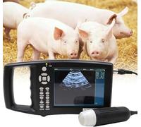 Veterinary Ultrasound Scanner Kit with Mechanical Probe for Pig and Sheep Pregnancy, 5 Display Modes, HD Screen for Accurate Pregnancy Testing