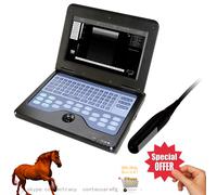 veterinary VET B-ultrasound scanner Laptop Scanner Machine 6.5mhz rectal Probe