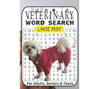 Veterinary Word Search Puzzle Book Large Print: Word Searches with Large Print about Veterinary Duties, Pets, Medicine, Animal Breeds and More | 6x9 ... ... Gift for Calming, Anxiety and Relaxing