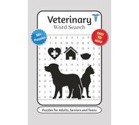 Veterinary Word Search Puzzle Book: Word Searches with Easy to Read Print about Veterinary Terms, Animal Care, Pet Health and More | 6x9 inches, 110 ... … Gift for Vacations, Holidays and Relaxation