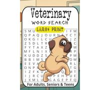 Veterinary Word Search Puzzle Book: Word Searches with Large Print about Veterinary Duties, Pets, Medicine, Terms and More | 6x9 inches, 110 Pages | ... Gift for Vacations, Holidays, and Relaxing