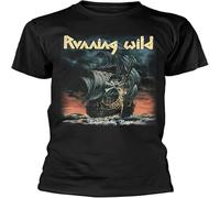 VETES Running Wild Under Jolly Roger Album T Shirt Black S
