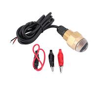 VETESHENM Marine Boat 12V Brass Glass Blue LED Underwater Light Lamp, Drain Plug 1/2" NPT Yacht Accessory, IP68 Submarine Light for Dock Parties Fishing Diving Swimming