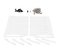 VETESHENM YJ - Y10F Hard Disk Drive Rack, 3.5 Inch HDD Rack, Transparent Acrylic DIY Assembly Stand with 10 Hard Drives and 3 Fans Support, Includes Screws and Drawing for PC Builders and Te