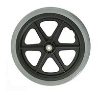 VetEur 16X1.75, Wheelchair Rear Wheel Accessories, 16Inch Wheelchair Replacement Wheel, Pu Solid Wheelchair Wheel, Suitable for Wheelchair Roller, Bearing: 12Mm/16Inch/37Cm(1 Count)