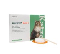 vetevo Basic Cat Worm Test - Coil, Hook, Whipworms & Coccidia