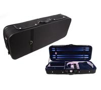 Vetimobato Adjustable 15-16.5 inch Viola Case 16 inch Hard Viola Box Composite with Neck Straps & Music sheet Bag & 4 Bow Holders (Blue Velvet Lining)