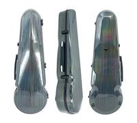 Vetimobato Viola Case 16 Inch, Adjustable Interior Fits for 15-16.5 Inch Violas, Carbon Fiber Hard Shell Ultra-Light & Shockproof with 2 Bow Holders, Hygrometer Travel Triangle Case (Multi-Colored)