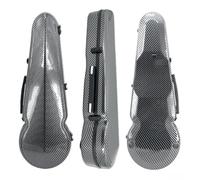 Vetimobato Viola Case 16 Inch, Adjustable Interior Fits for 15-16.5 Inch Violas, Carbon Fiber Hard Shell Ultra-Light & Shockproof with 2 Bow Holders, Humidity Control Travel Triangle Case(Black)