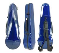 Vetimobato Viola Case 16 Inch, Adjustable Interior Fits for 15-16.5 Inch Violas, Carbon Fiber Hard Shell Ultra-Light & Shockproof with 2 Bow Holders, Hygrometer Travel Triangle Case (Blue)