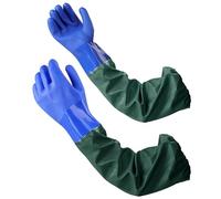 VETIN Long Pond Gloves, 26.77" Drain Gloves, Long Rubber Gloves, Waterproof Drain Cleaning Gloves Acid and Alkali Resistance Pond Cleaning Gloves, Full Arm Gloves for Aquarium and Pond Maintenance