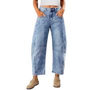 Vetinee Blue Jeans Stretchy Jeans for Women UK Reef Blue Size Small Fits UK Size 8 - UK Size 10