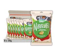 VETIQ Apple Nibblots for Small Animals, Tasty Treats with Added Vitamins & a Soft Creamy Centre, Beneficial for Skin & Coat, 30 g (Pack of 8)