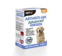 VETIQ Arthriti-Um Advanced Hip & Joint Care Supplements For Cats & Dogs, Promotes Joint Health & Mobility, 45 Tablets (Pack of 1)