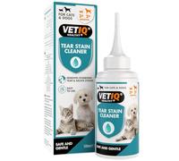 VETIQ Cat & Dog Tear Stain Remover for Tears & Saliva Stains (100ml) | Dissolves & Removes Stubborn Tear & Saliva Stains. Easy to Use, Safe, Gentle & Non-Irritating Formula